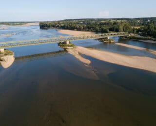 La Loire en illustration de la sècheresse